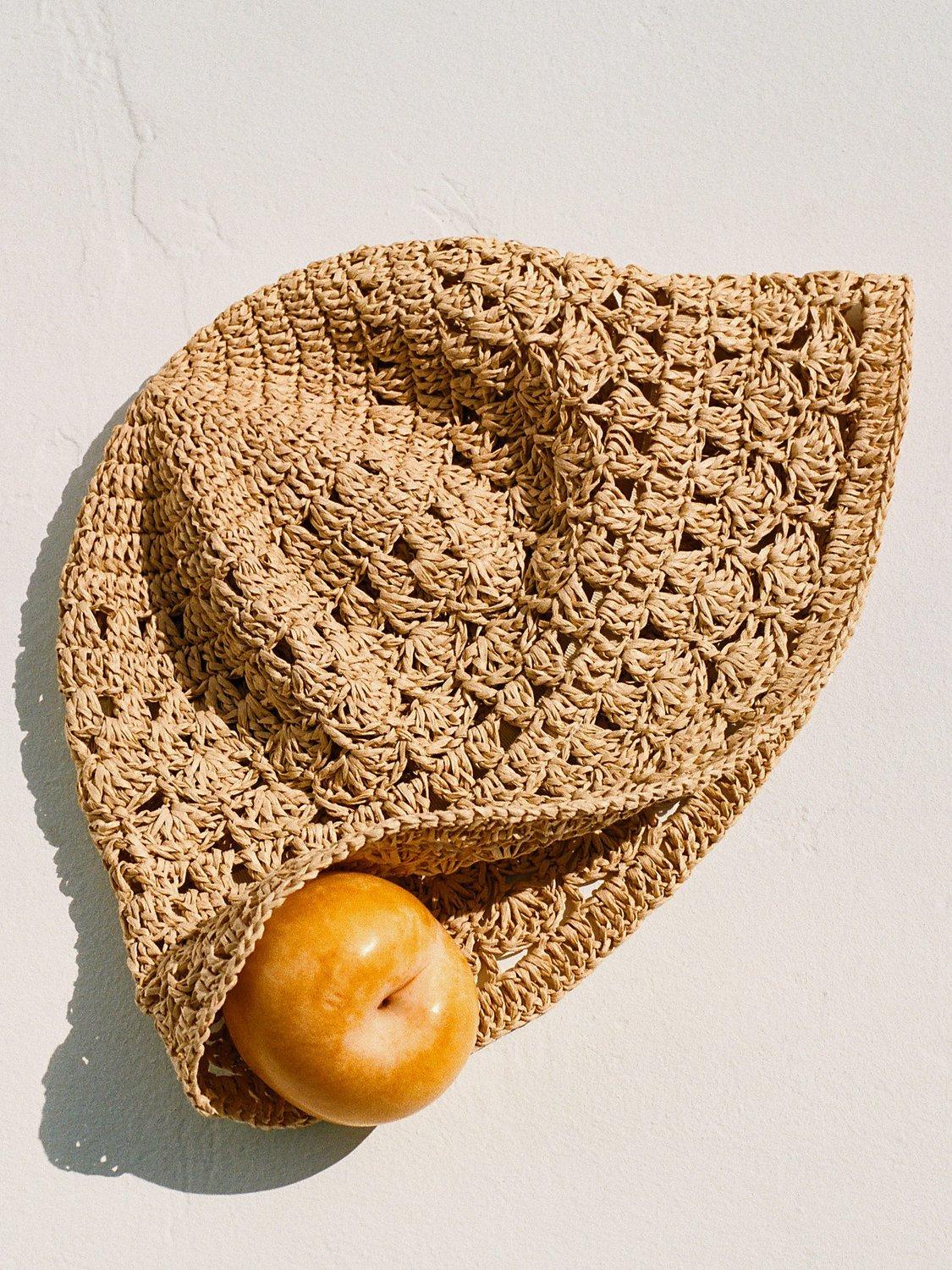 Product image 2 of 4, which shows Mango Textured Bucket Hat, Light Beige, One Size