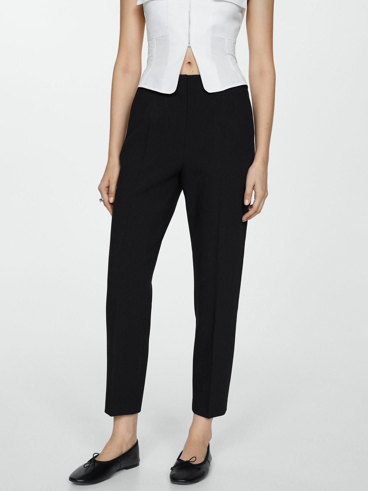 Mango Mario Trousers, Black