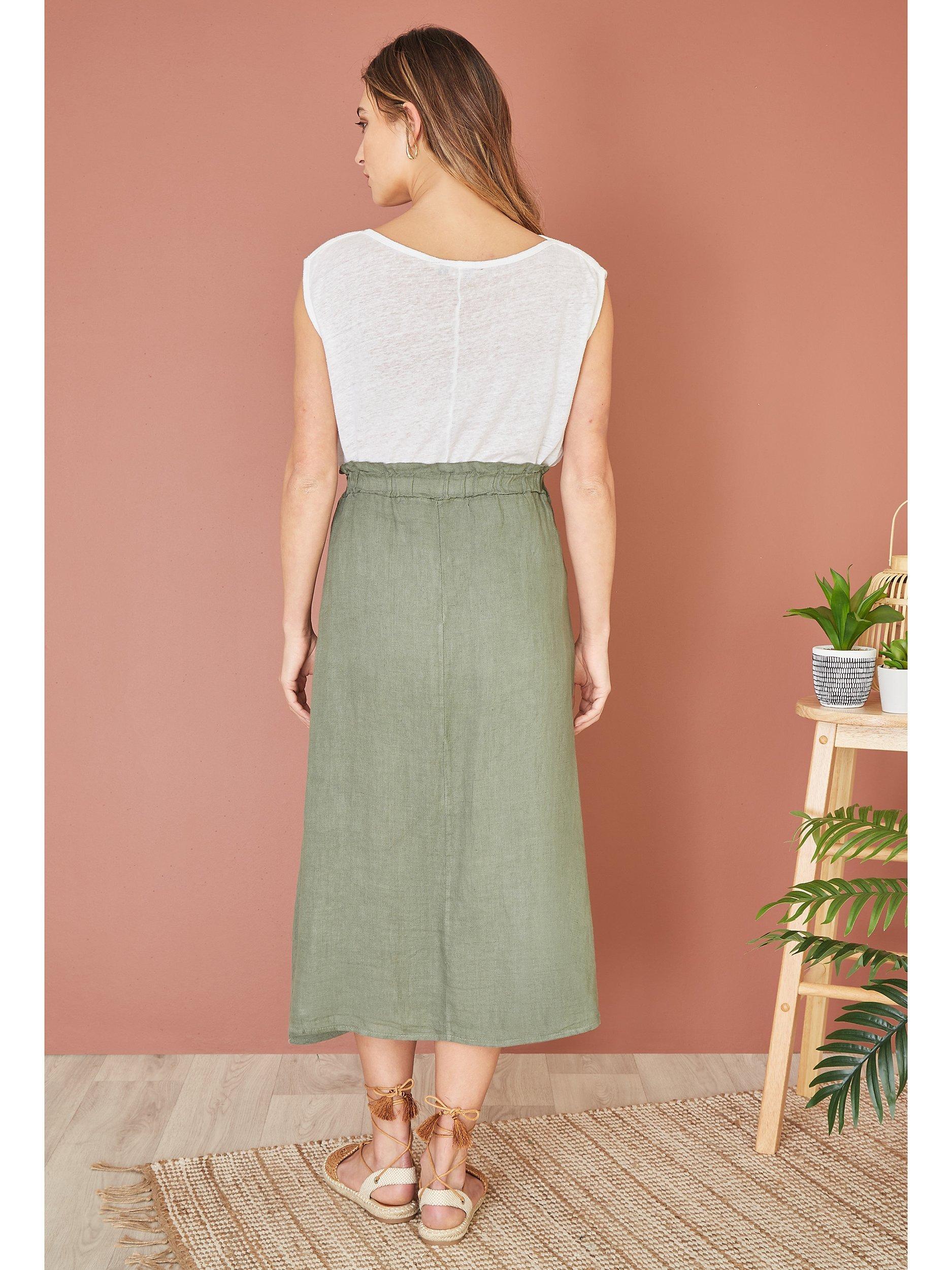 Yumi Italian Linen Skirt