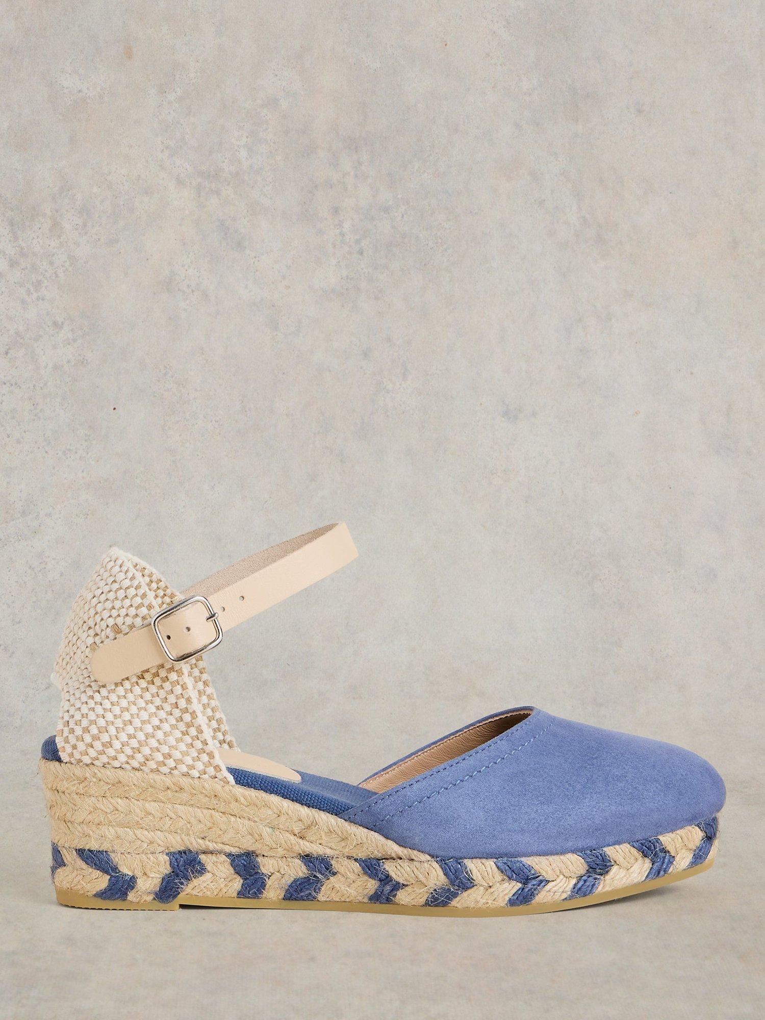 White Stuff Suede Wedge Espadrille Sandals