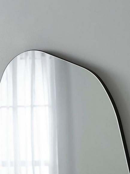 Yearn Organic Wall Mirror, 110 x 80cm - view 2, Black