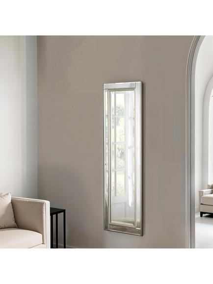 Yearn Bevelled Glass Rectangular Wall Mirror, Champagne