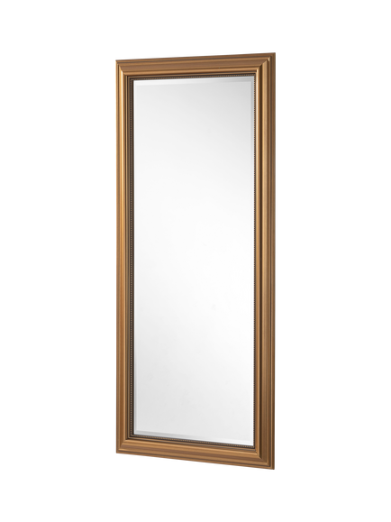 Yearn Beaded Rectangular Wall Mirror, Gold