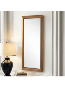 Yearn Beaded Rectangular Wall Mirror - view 2, Gold