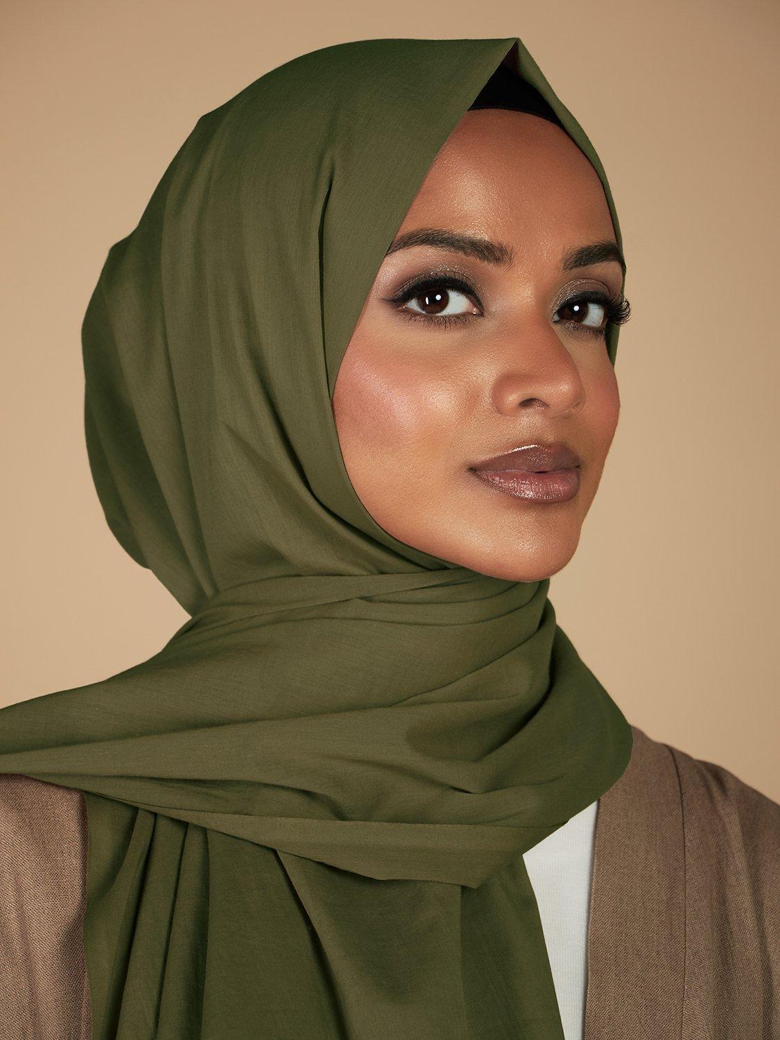 Aab Organic Cotton Hijab, Sage, One Size