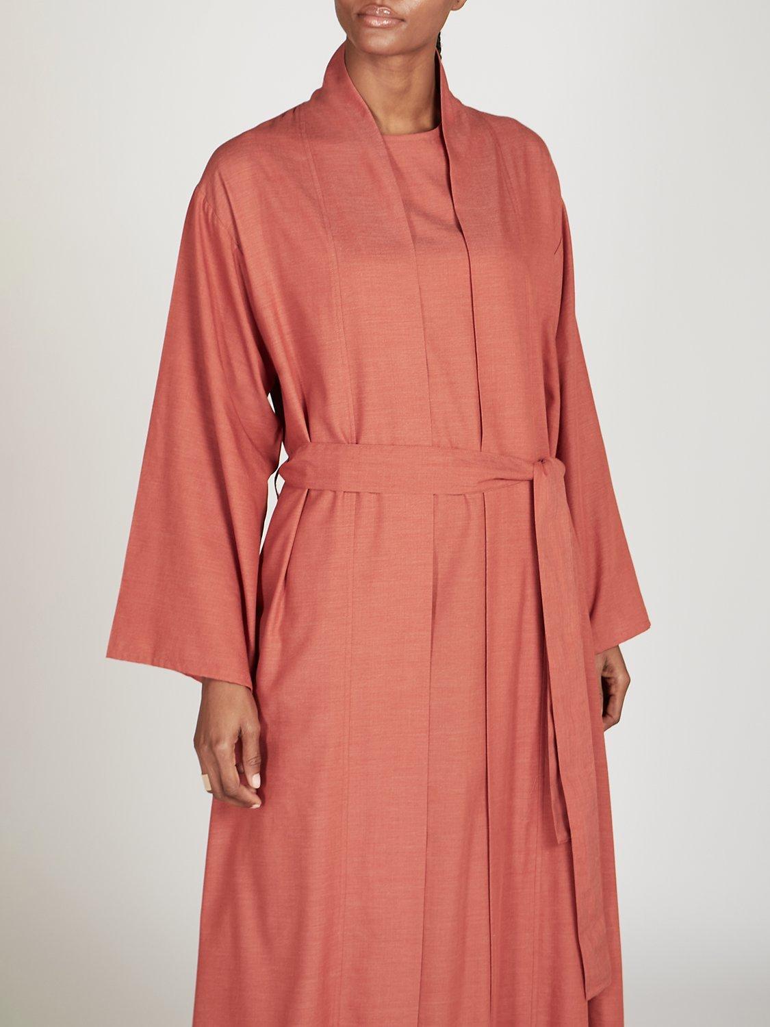Product image 3 of 3, which shows Aab Marrakech Maxi Kimono, Terracotta, S Regular