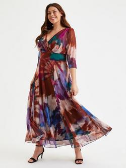 Scarlett & Jo Verity Maxi Dress, Multi, Red/Multi
