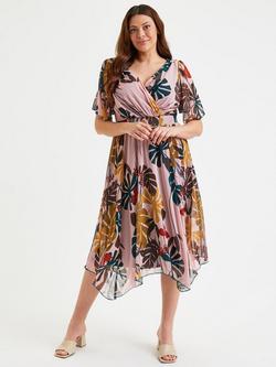 Scarlett & Jo Julie Jungle Print Midi Dress, Multi, Multi