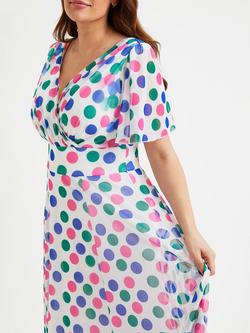 Scarlett & Jo Isabelle Polka Dot Maxi Dress, Multi - view 2, Multi