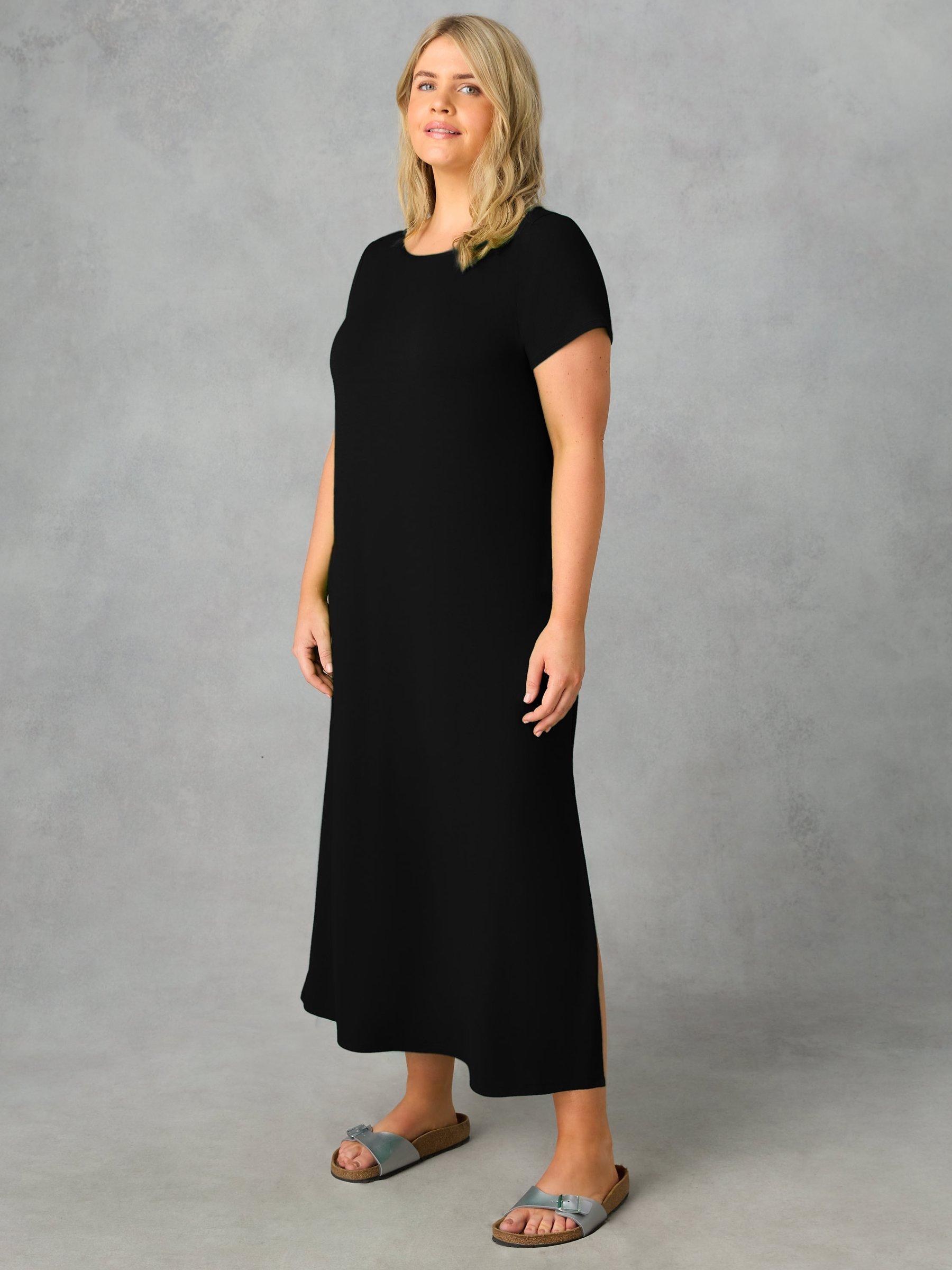 Black jersey maxi hotsell