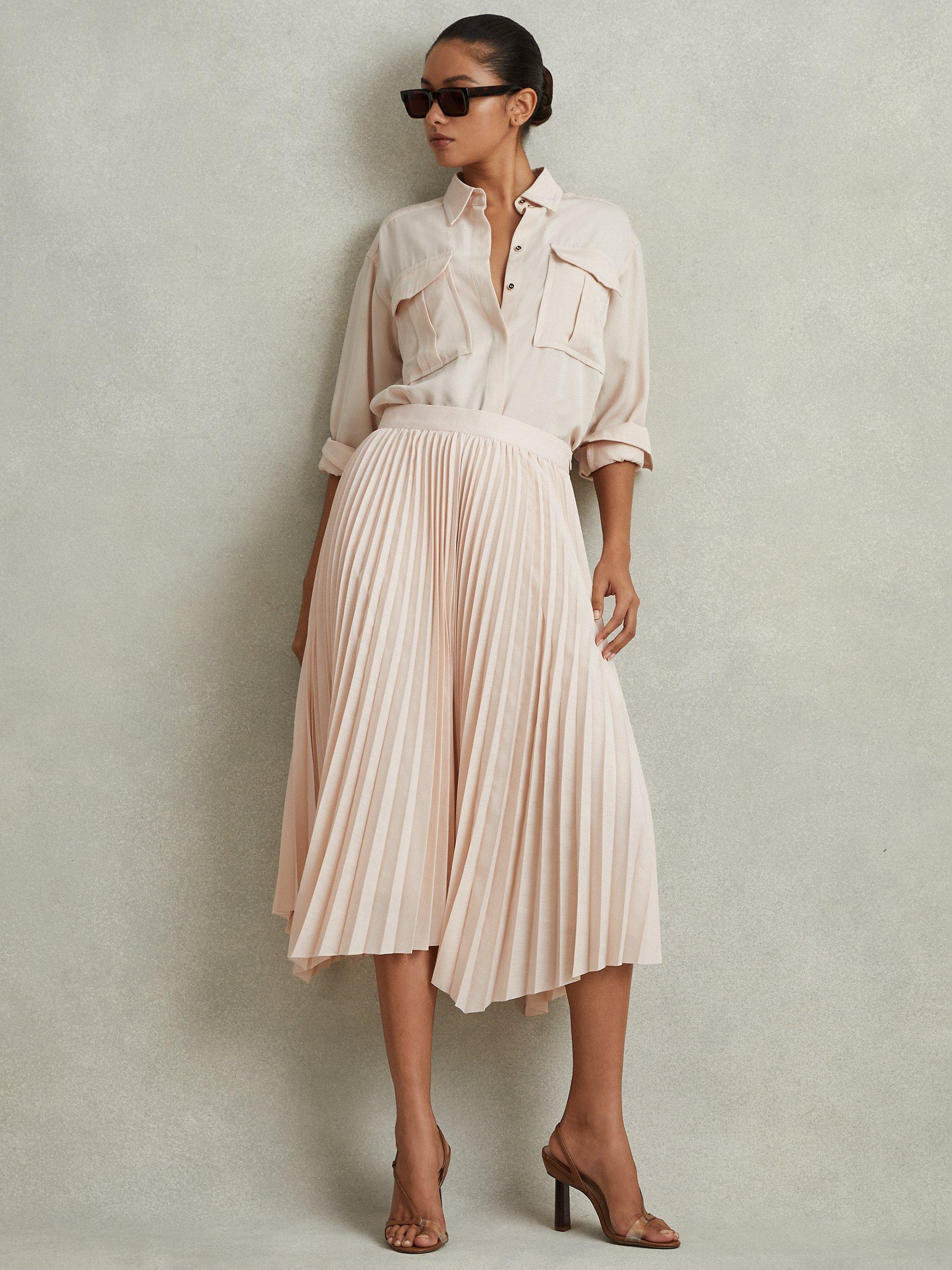 Asymmetrical blush skirt hotsell