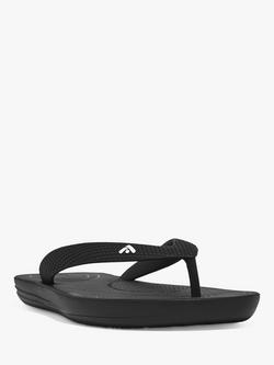 FitFlop Kids' iQushion Flip Flops, Black - view 2, Black