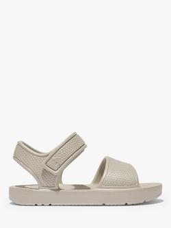 FitFlop Kids' Iqushion Backstrap Sandal, Silver, Silver