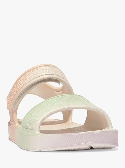 FitFlop Kids' Iqushion Backstrap Sandal, Urban White/Mix - view 2, Urban White/Mix