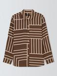 Rails Elias Oversized Check Shirt, Brown/White