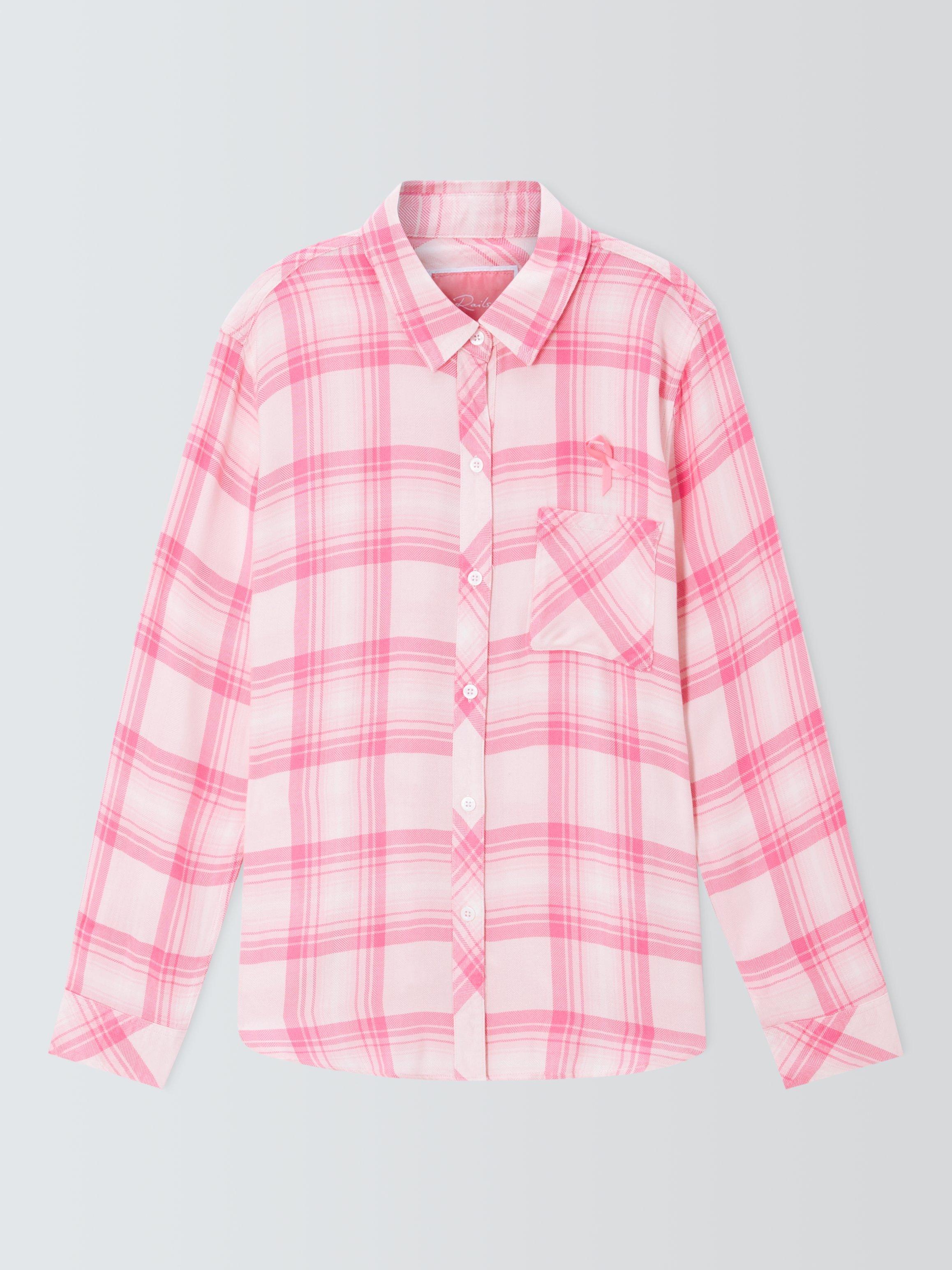 Rails Hunter Check Shirt, Brave Pink