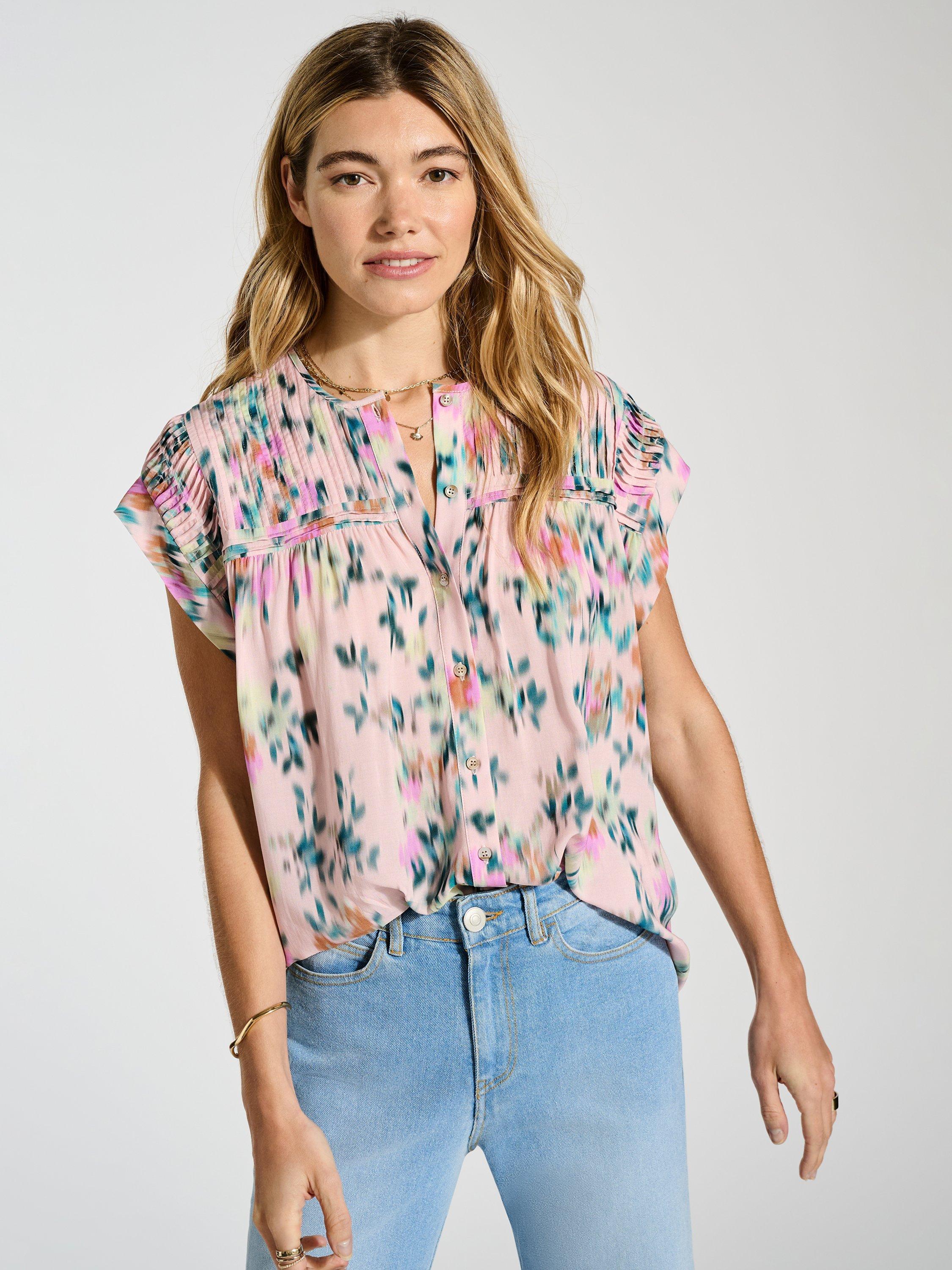 Baukjen Gia Floral Blouse, Pink/Multi