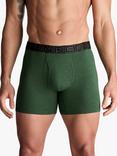 Under Armour Performance Waistband Boxers, Pack of 3, Black/Red/Green