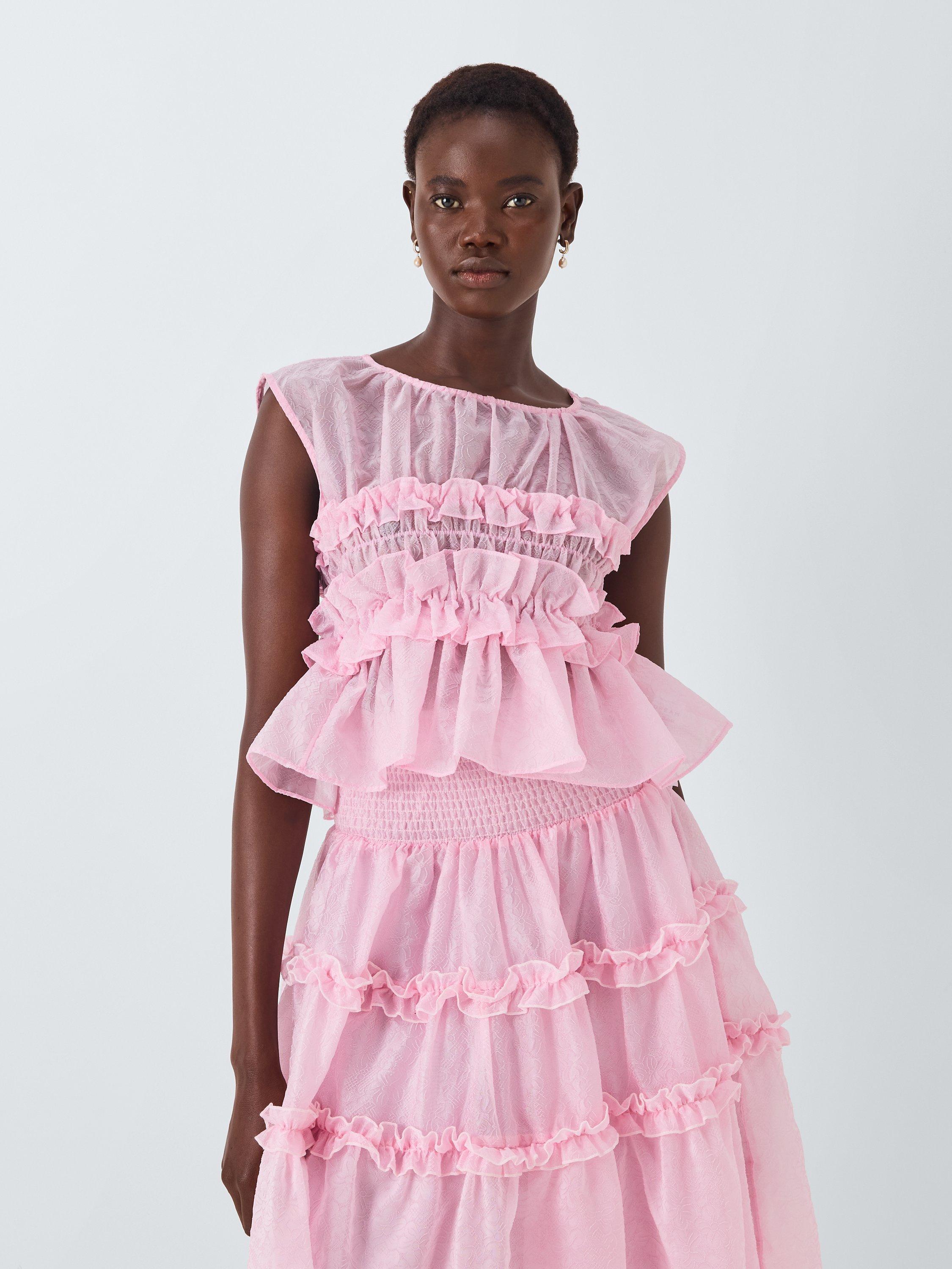 Sister Jane Dream Brooke Organza Top, Pink