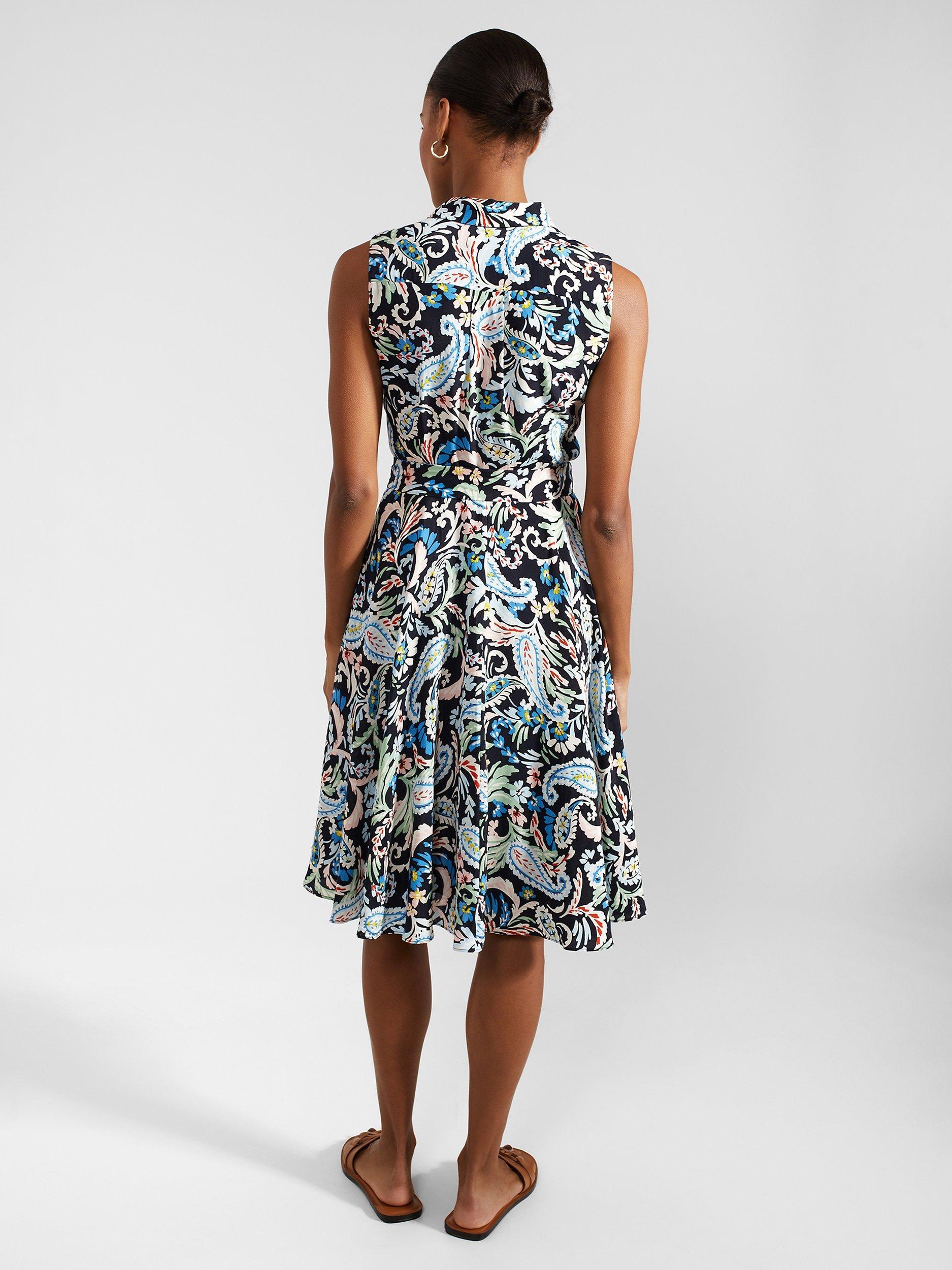 Product image 2 of 8, which shows Hobbs Petite Belinda Shirt Dress, Multi, 12