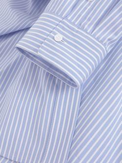 Hobbs Harlow Cotton Knee Length Shirt Dress, Blue/Ivory - view 2, Blue/Ivory