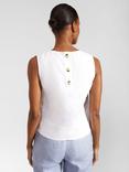 Hobbs Malindi Linen Top, White