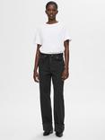 Selected Roby Organic Cotton Blend Jeans, Black