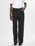 Selected Roby Organic Cotton Blend Jeans, Black