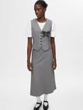 Selected Rivine Wool Blend Skirt, Grey Melange