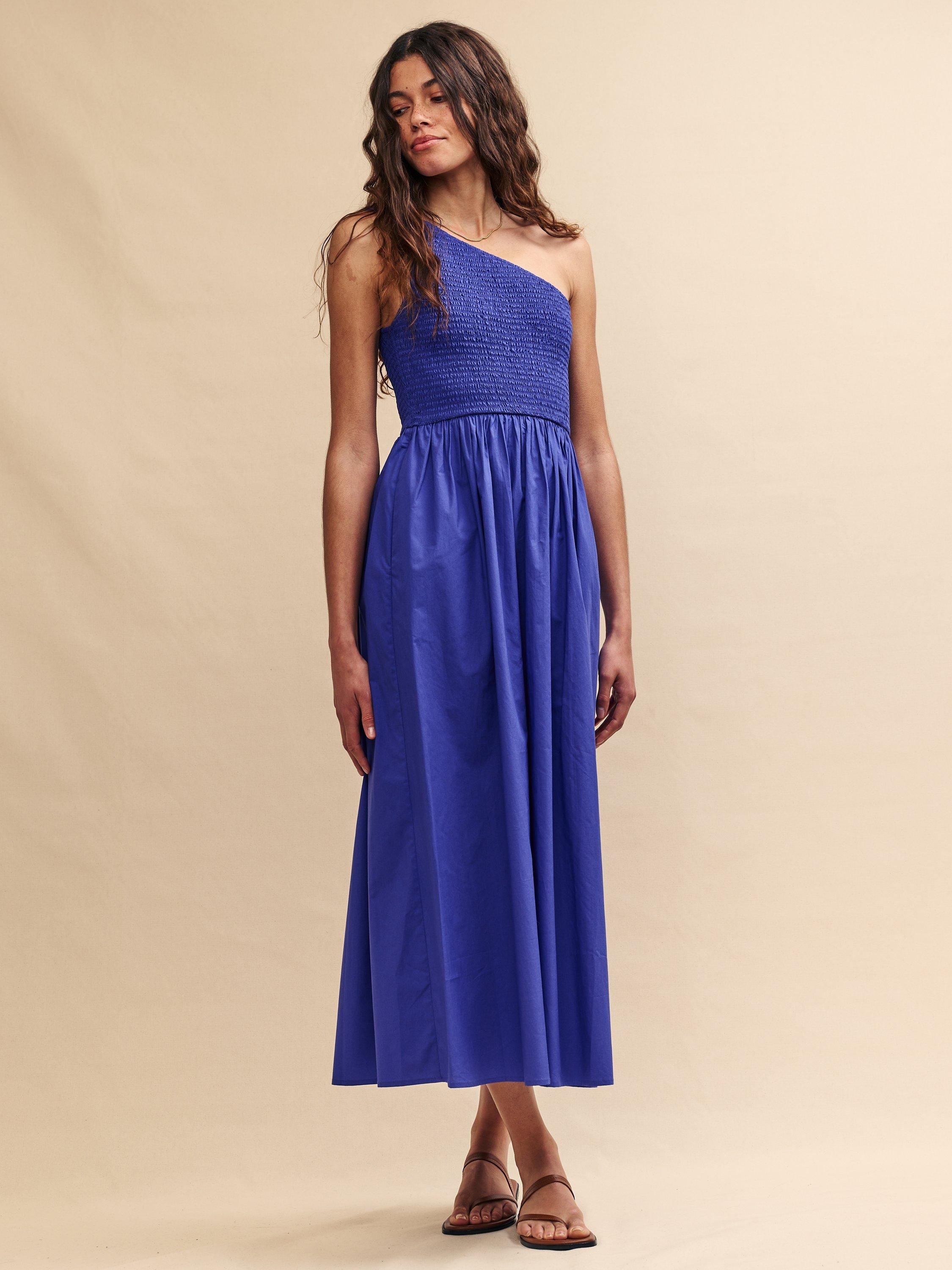 Nobody's Child Georgia One Shoulder Midaxi Dress, Blue