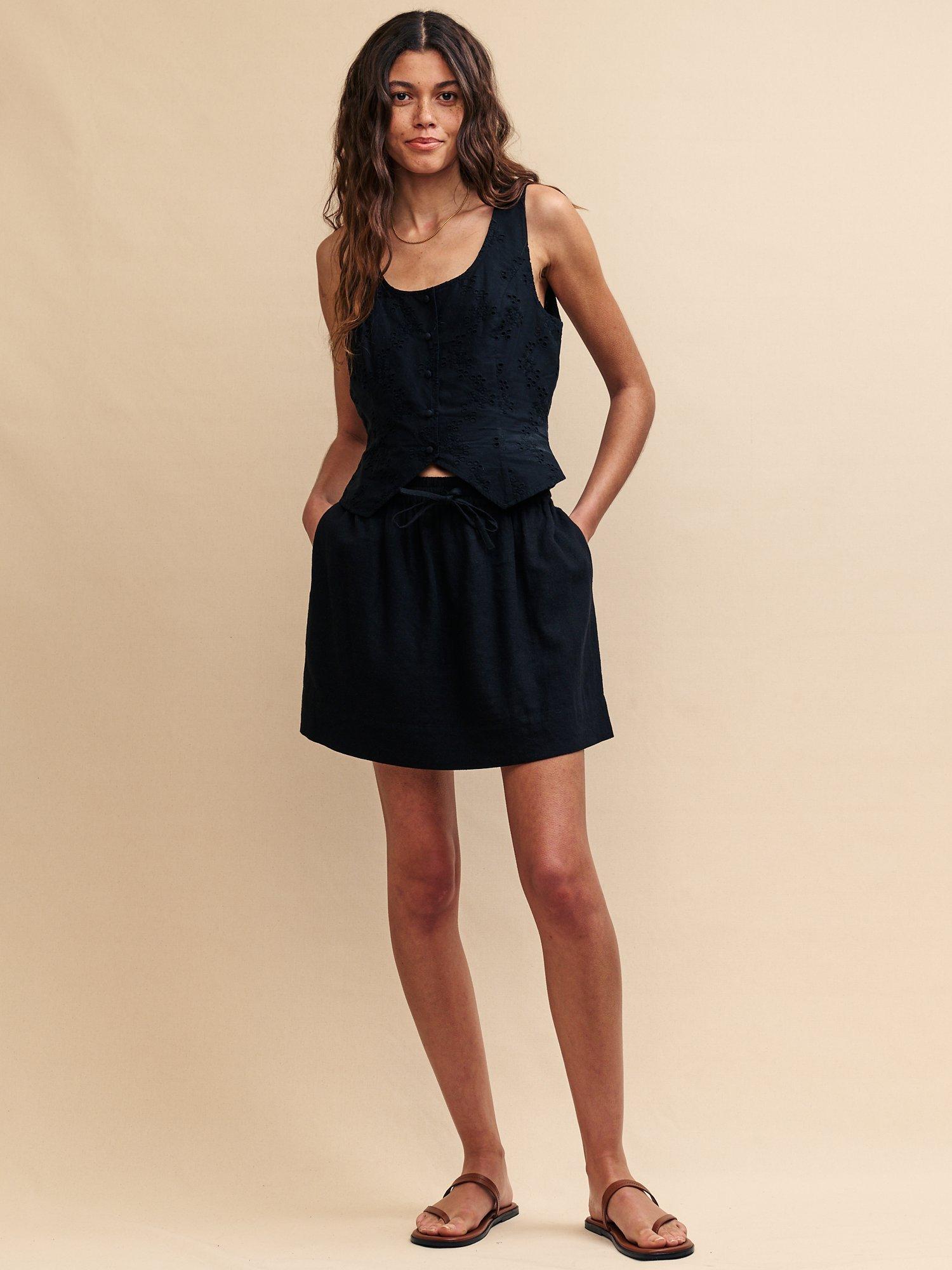 Nobody's Child Maggie Mini Skirt, Black, 18