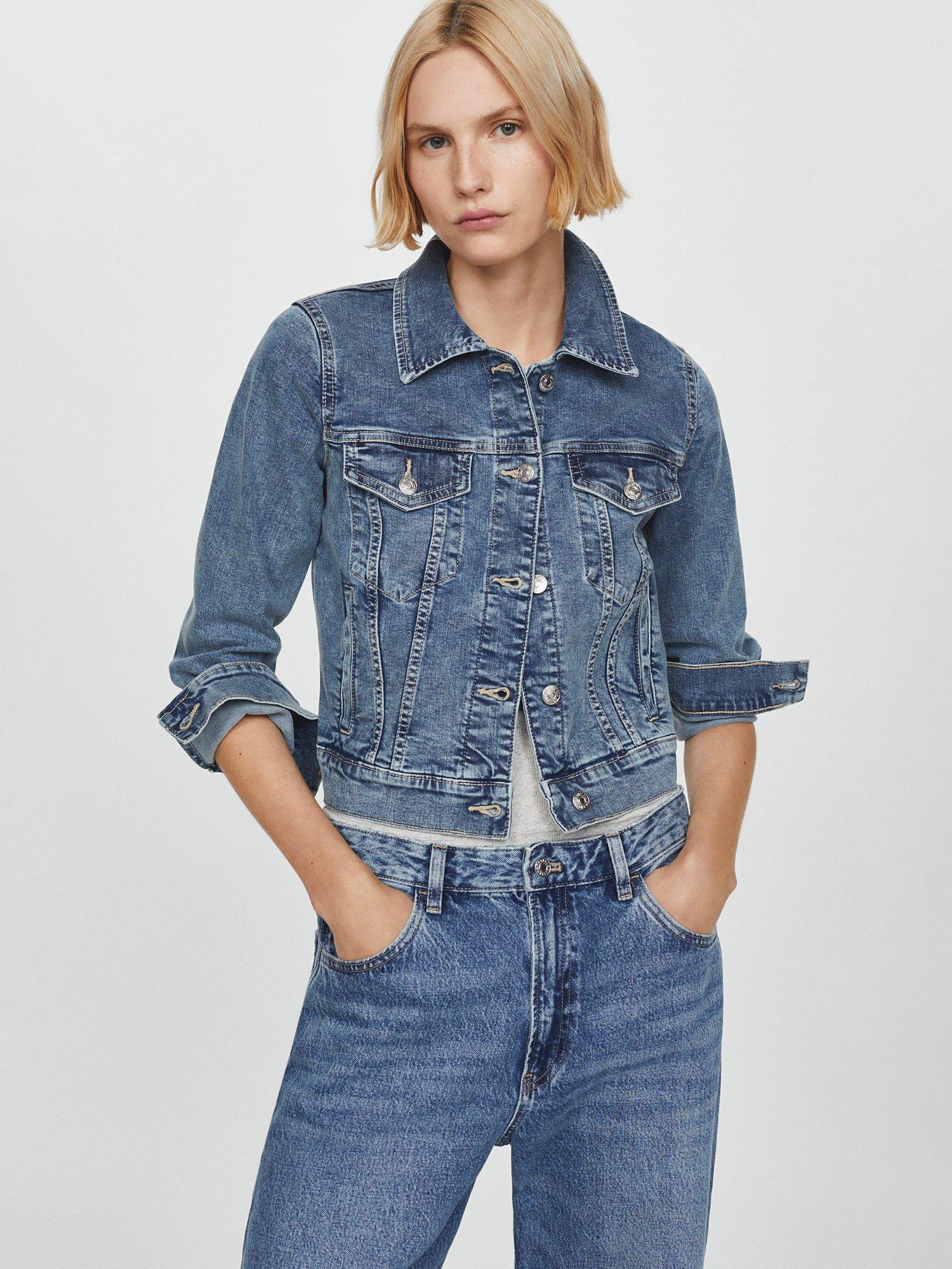 Mango vicky denim jacket hotsell