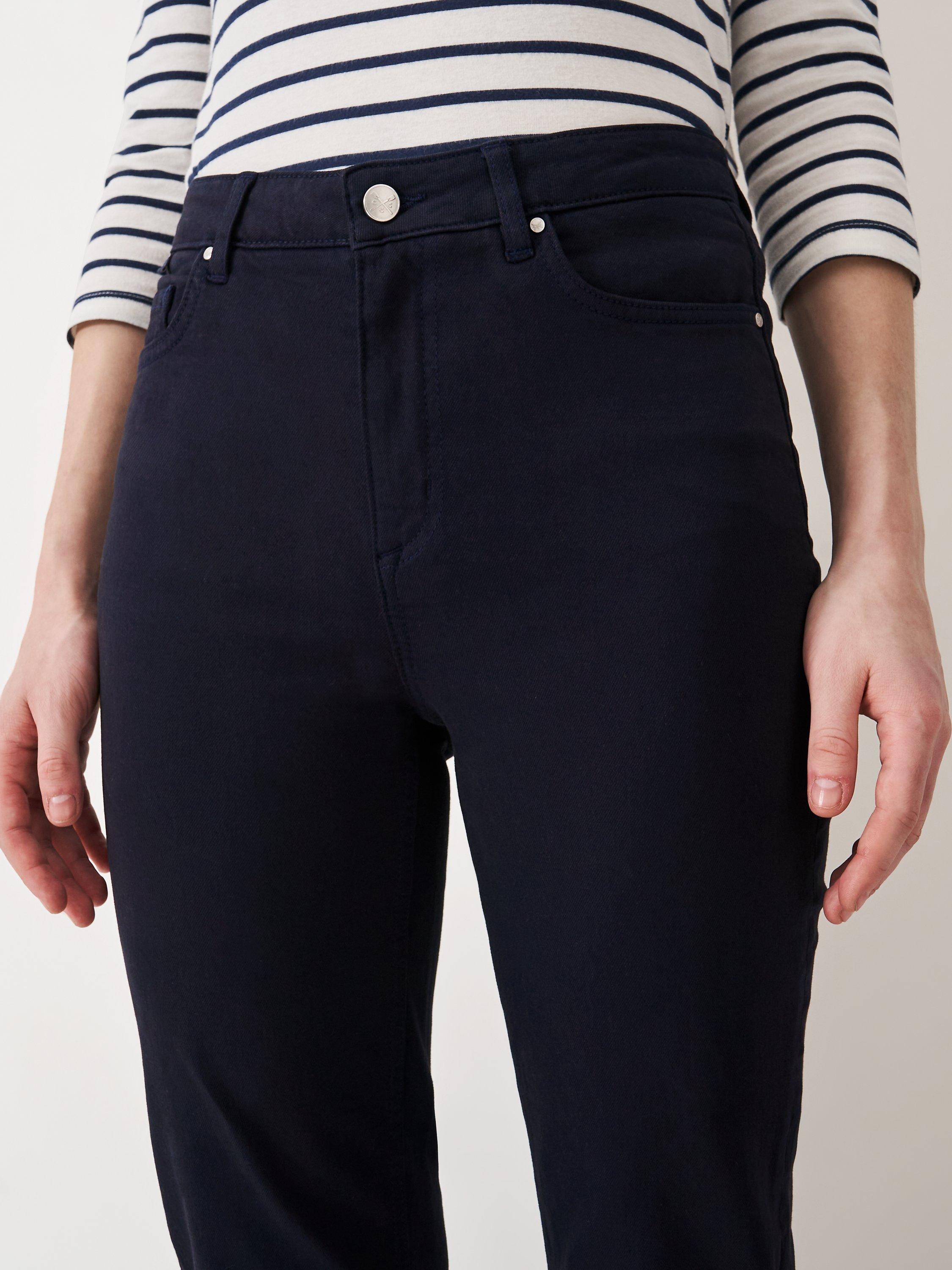 Product image 5 of 5, which shows Crew Clothing Mia Cropped Jeans, Navy Blue, 8