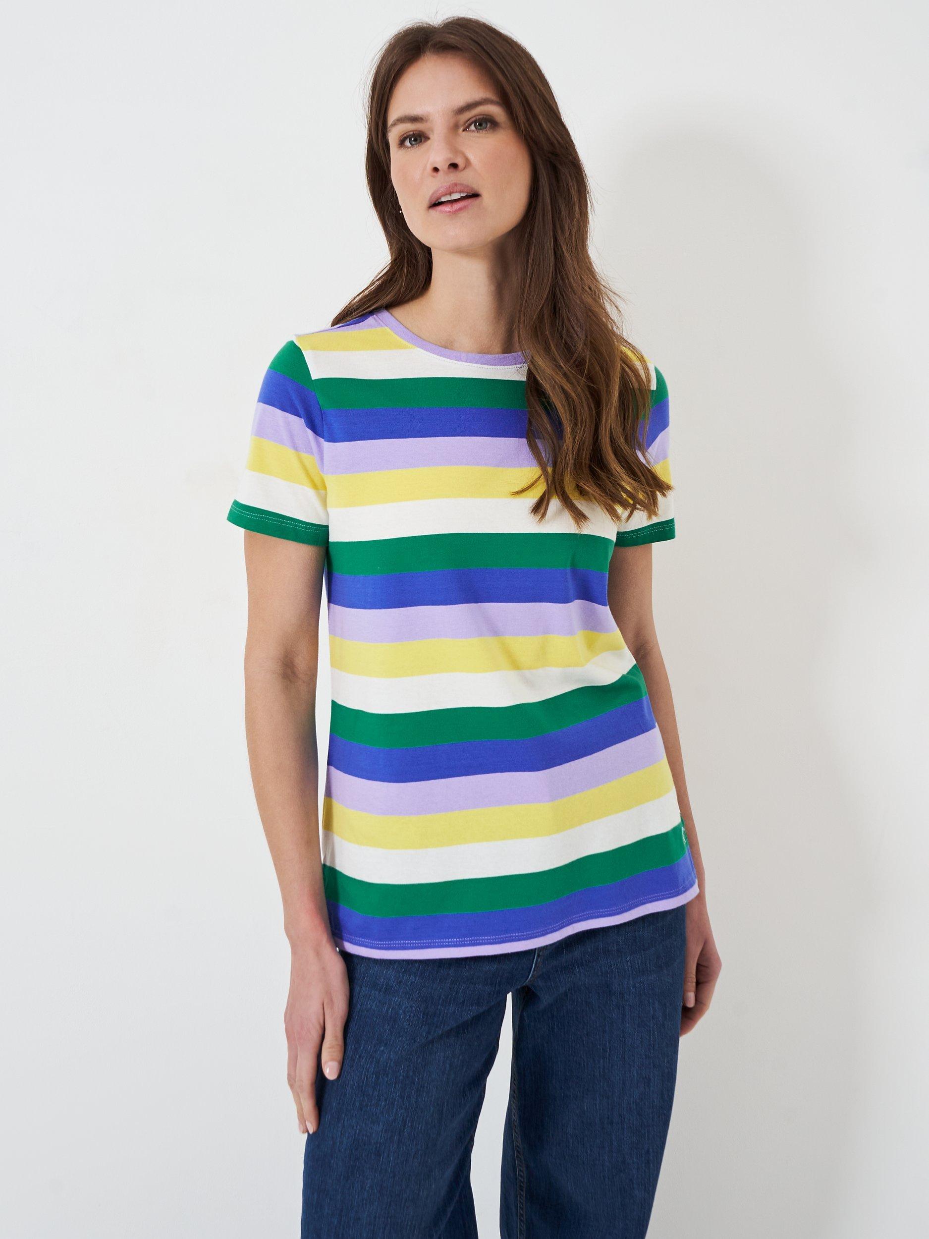 Crew Clothing Breton Striped T-Shirt, Multi