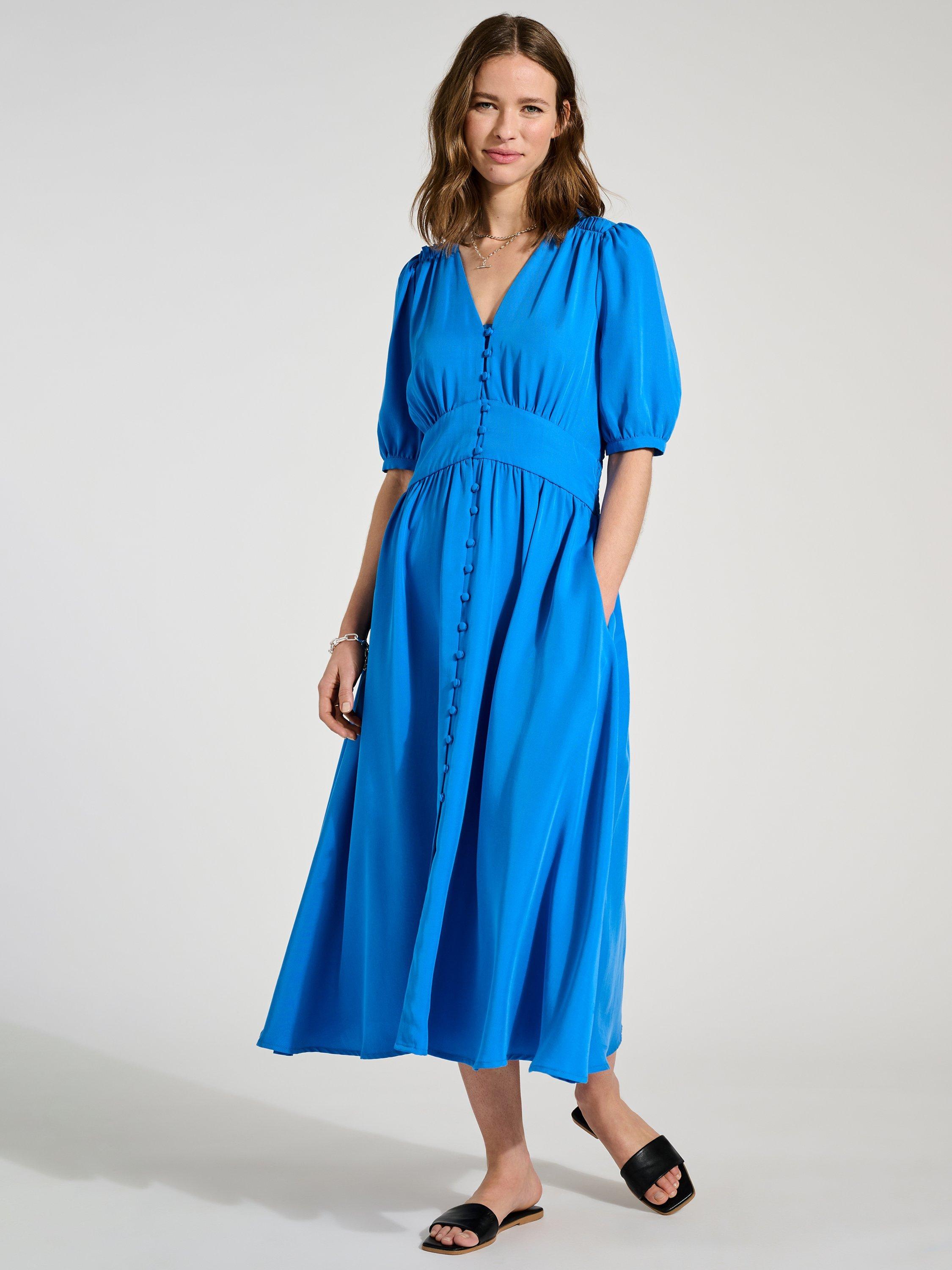 Baukjen Tia Tea Dress, Blue