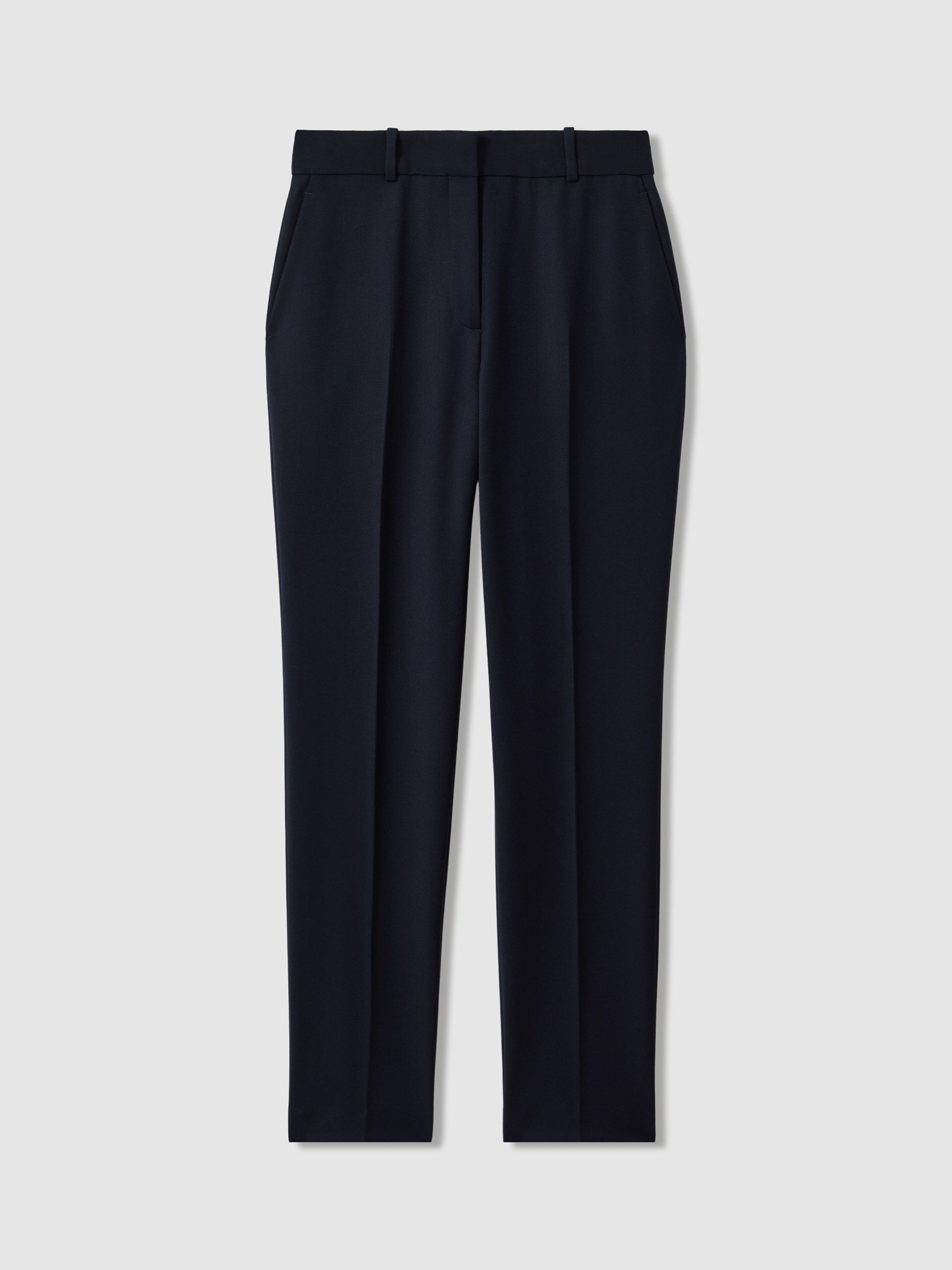 Product image 5 of 5, which shows Reiss Gabi Slim Fit Tailored Suit Trousers, Navy, 6