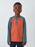 John Lewis Kids' Cotton Colour Block Long Sleeve Top, Multi