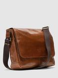 Rodd & Gunn Cambridge Leather Crossbody Messenger Satchel, Cognac