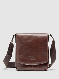 Rodd & Gunn Cambridge Leather Crossbody Mini Messenger, Chocolate, Chocolate