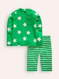 Mini Boden Kids' Sun Safe Star Surf Set, Sapling Green, Sapling Green