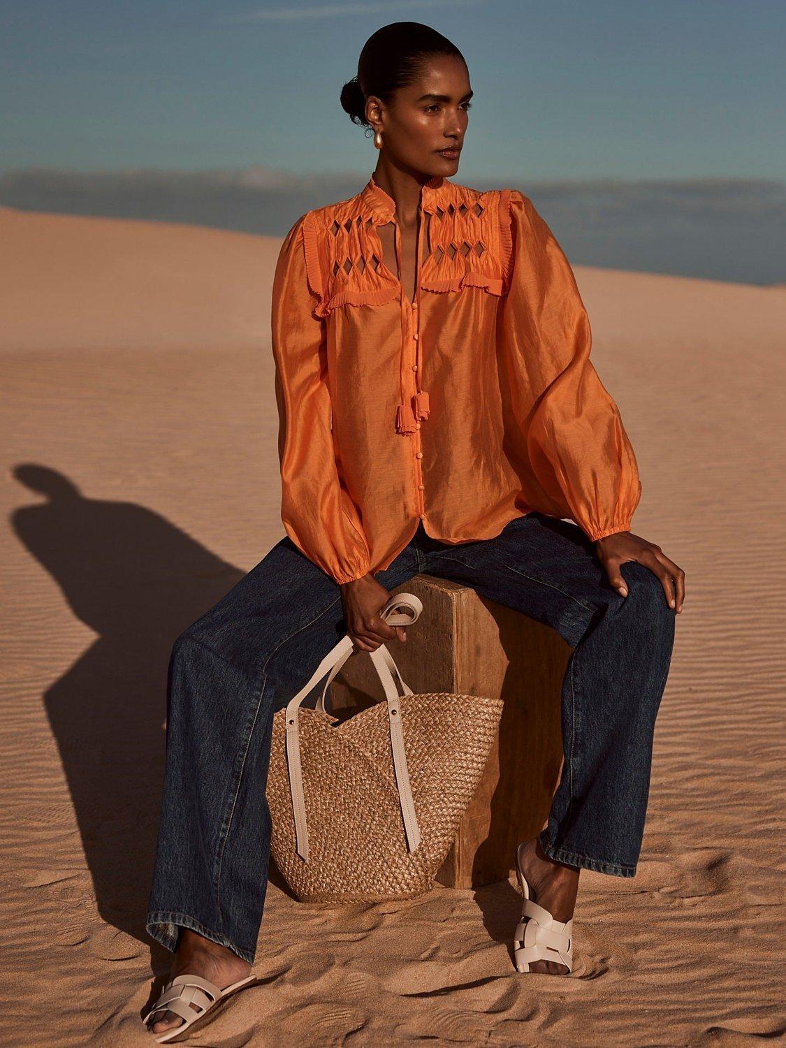 Mint velvet orange top online