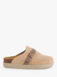 Scholl Ivy Buckle Suede Clogs, Camel