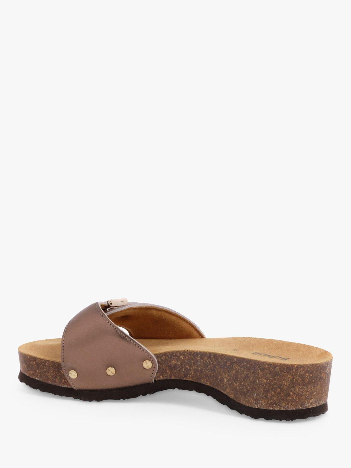Product image 4 of 4, which shows Scholl Pescura Cork Heel Sandals, Bronze, EU36