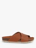 Scholl Vivian Cross Strap Sandals, Cognac