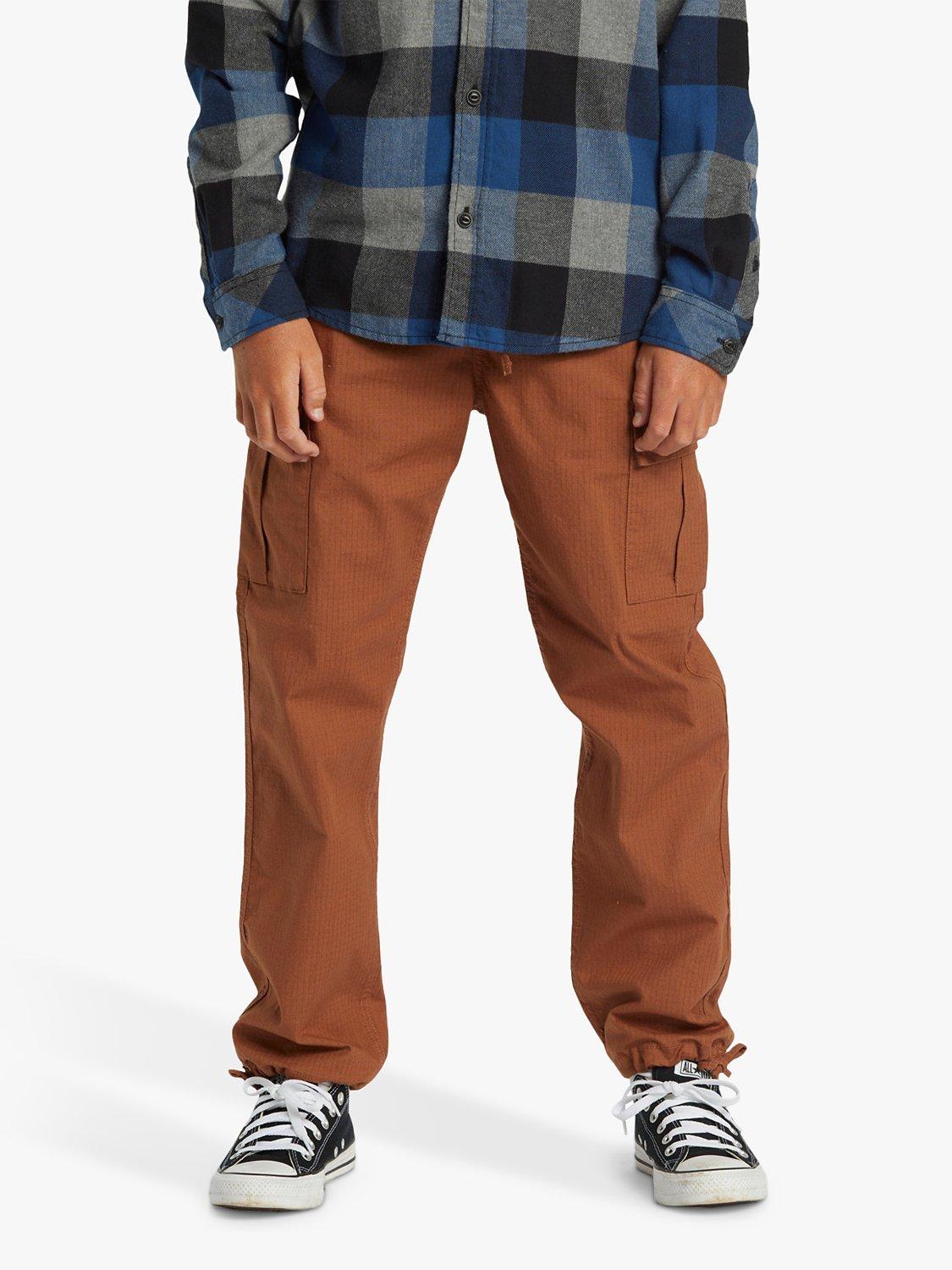 Quiksilver Kids' Organic Cotton Beach Cargo Trousers, Rawhide