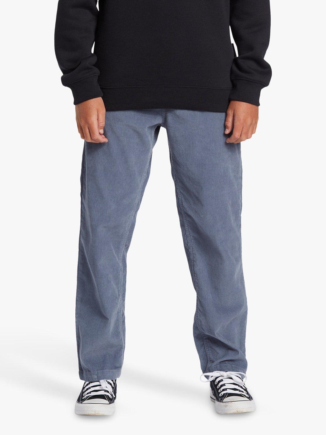 Product image 4 of 8, which shows Quiksilver Kids' Beach Cotton Corduroy Trousers, Flintstone, 8 years