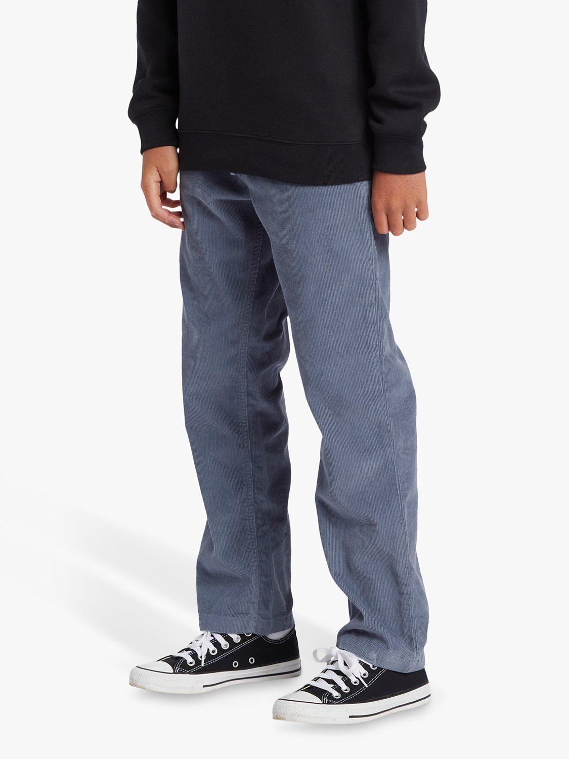 Product image 5 of 8, which shows Quiksilver Kids' Beach Cotton Corduroy Trousers, Flintstone, 8 years
