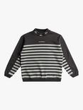 Quiksilver Kids' Lake Youth Striped Jumper, Tarmac