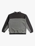 Quiksilver Kids' Lake Youth Striped Jumper, Tarmac