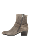 Gabor April Wide Fit Suede Buckle Western Boots, Mohair